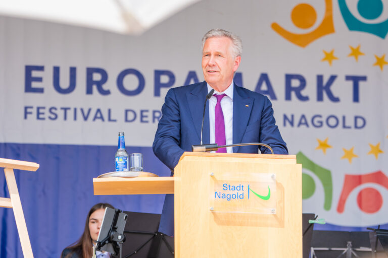 Rede von Bundespräsident a.D. Christian Wulff zur Übergabe der Europaplakette des Europarates an die Stadt Nagold